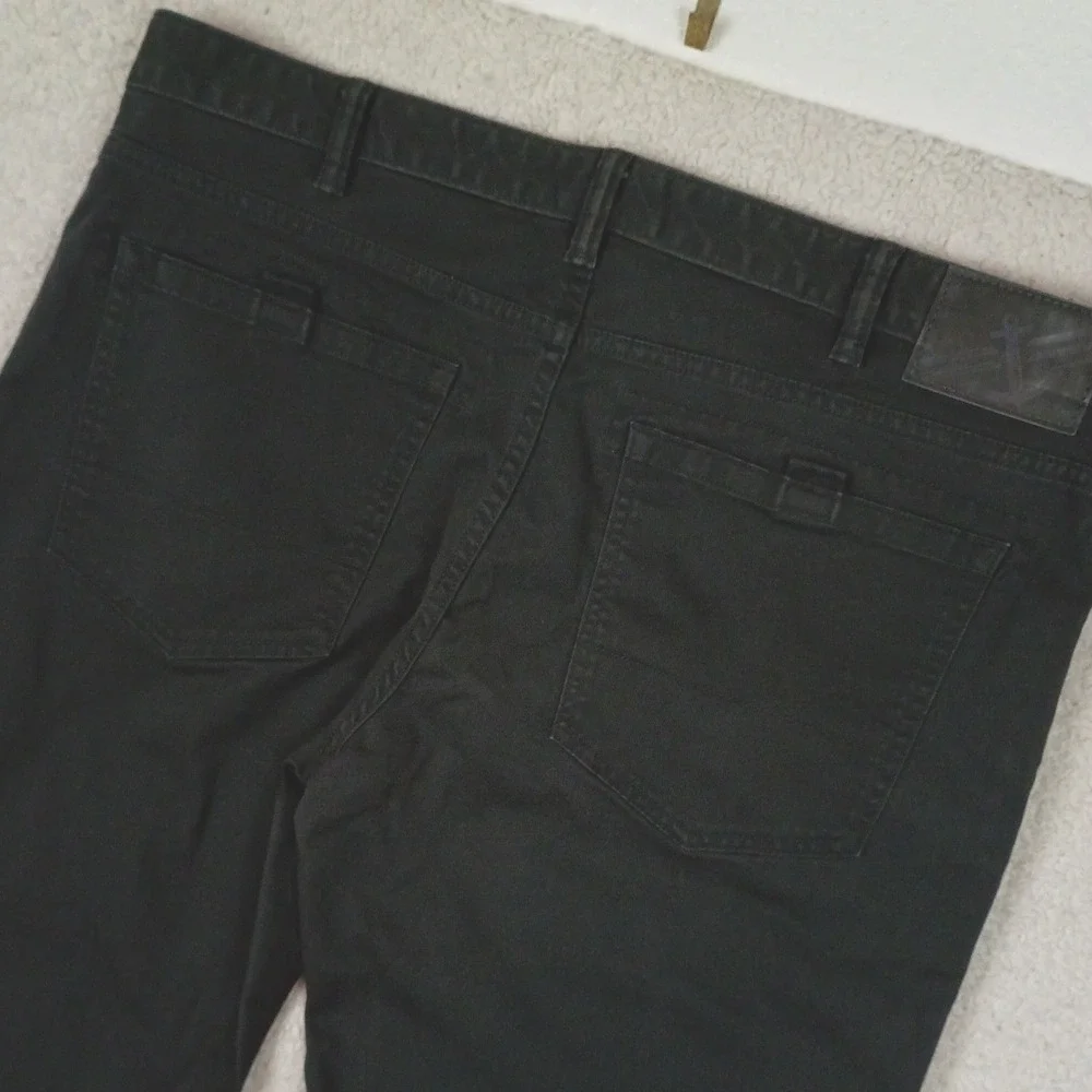 Dockers Chino Pants Mens 38x34 Dark Gray Cotton Blend Stretch Straight Leg